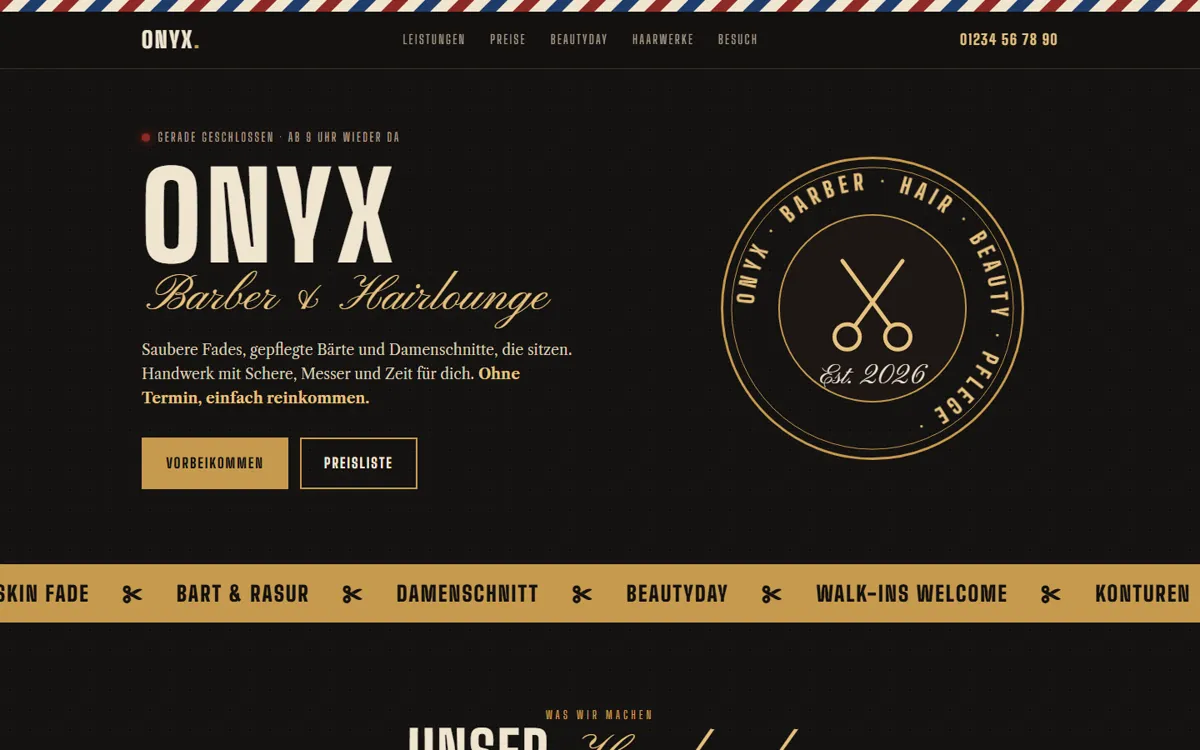 Demo-Website Onyx